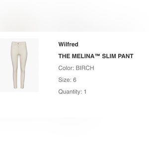 Wilfred Melina pant birch colour